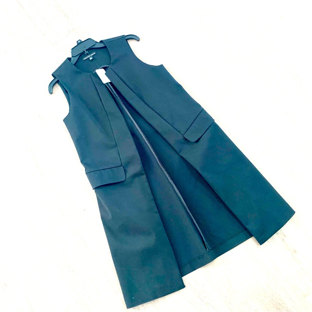 NWT Saks 5th Avenue Black Duster Vest